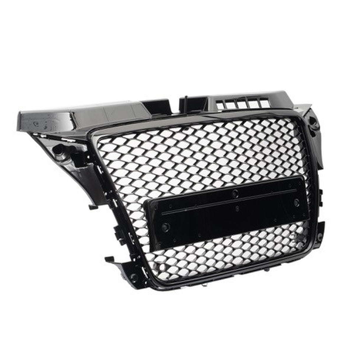 JOM Calandre pour Audi A3 8P Sport-Design ohne Emblem PDC Plastique Noir Mat