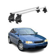 Barres de toit transversales Menabo pour Audi A3 8L1 5Porte 1996-2003 Acier Gris