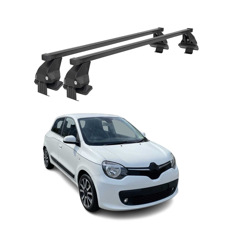 Barres Transversales Menabo pour Renault Twingo III 2014-2019 Noir