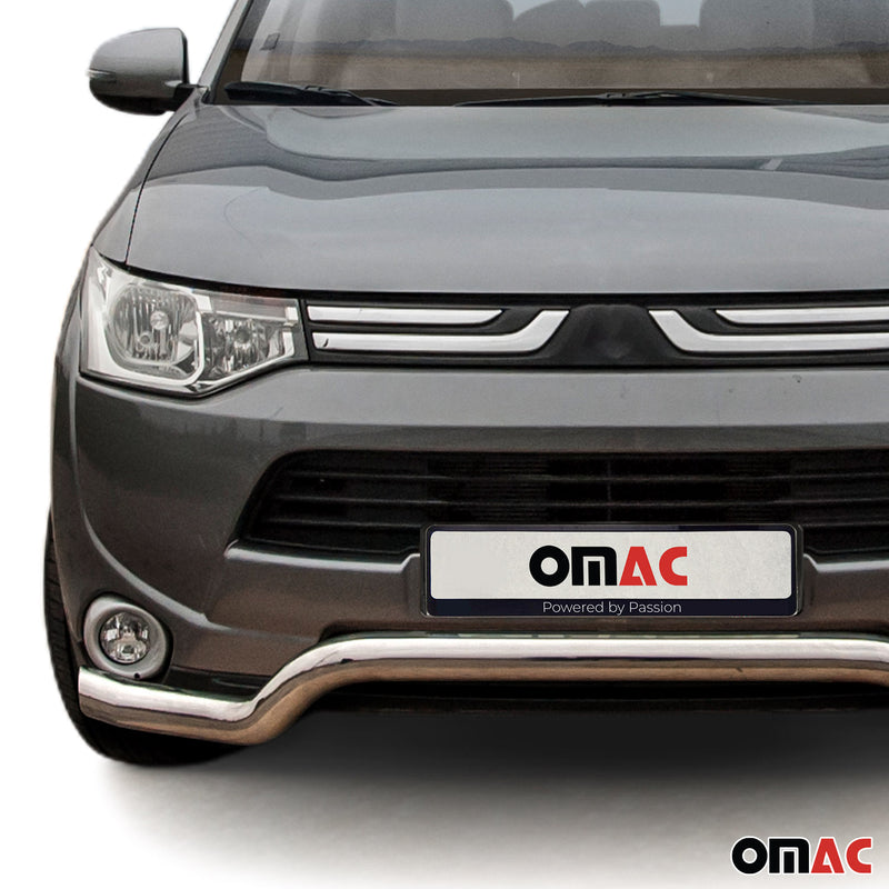 Pare-Buffle Avant Pour Mitsubishi Outlander 2012-2015 en Acier Argent