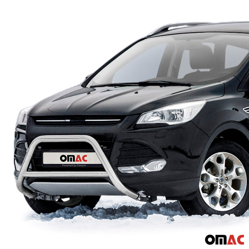 Pare-Buffle Avant Pour Ford Kuga 2012-2017 en Acier Inoxy Argent