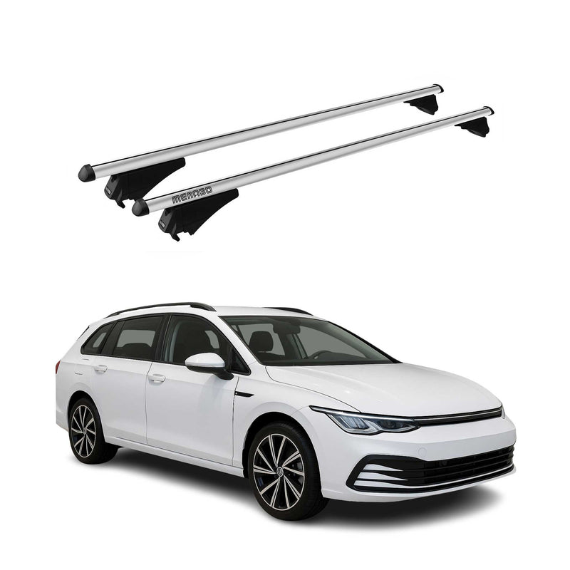 Tiger Barres de toit transversales pour VW Golf VIII Variant 2019-2025 Gris