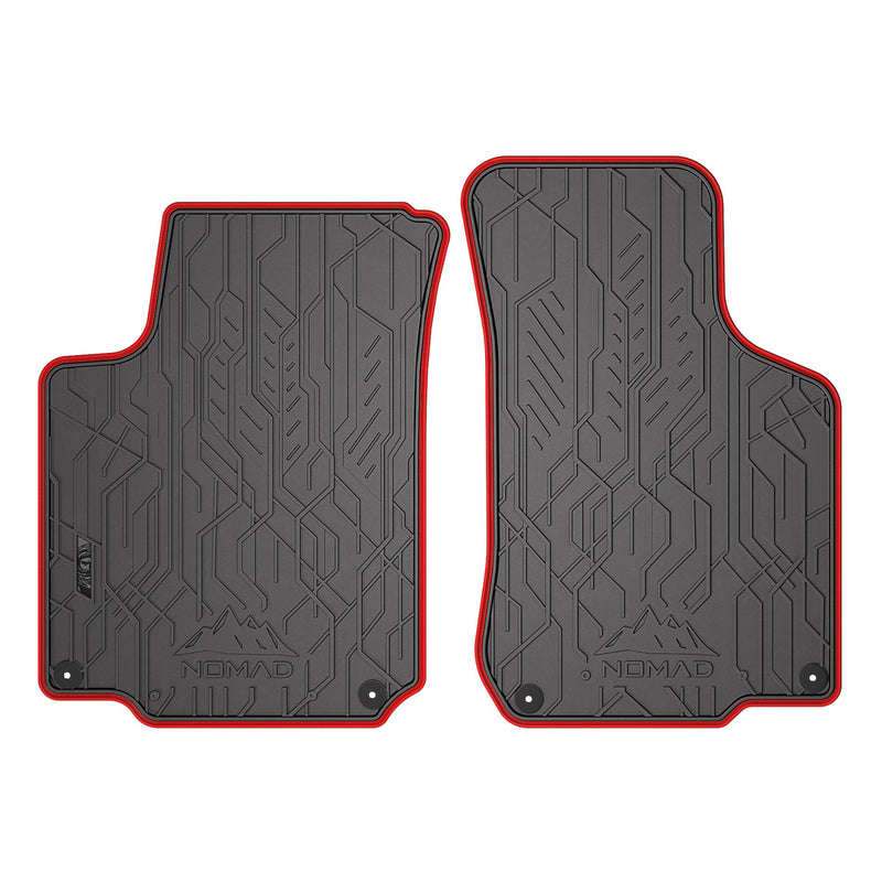 Tapis de Sol de Voiture pour Skoda Octavia I 1996-10 Caoutchouc Noir-Rogue 2Pcs