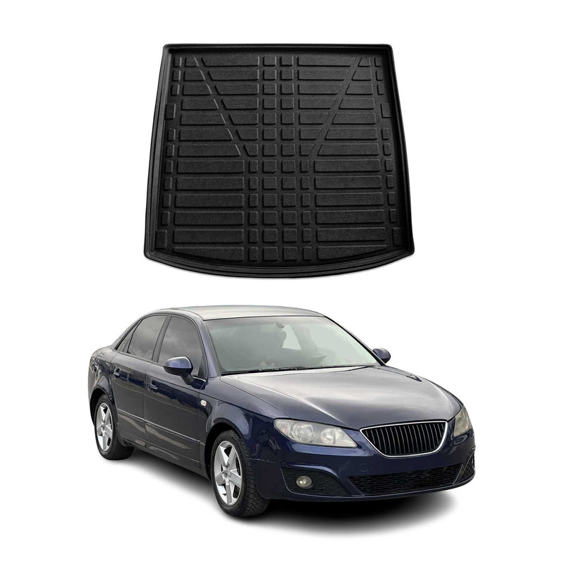 Tapis de Coffre pour Seat Exeo 2008-2013 HB Break en TPE Noir