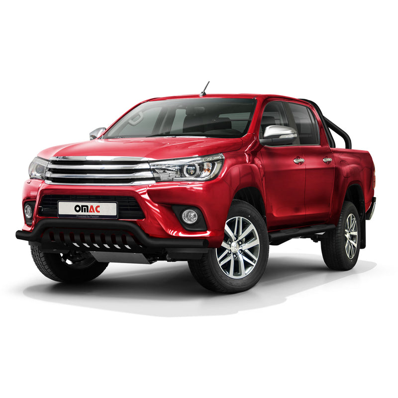 Pare-Buffle Avant Pour Toyota Hilux 2015-2017 Noir en Acier Inoxy