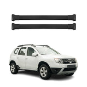 Barres de toit transversales pour Dacia Duster 2013-2018 Aluminium Noir