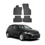 Tapis de Sol pour VW Golf 2012-2020 Caoutchouc Noir