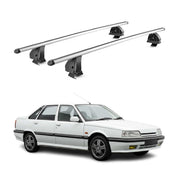 Barres de toit transversales Alu pour Renault R21 1989-1995 TÜV 75 kg Gris 2Pcs