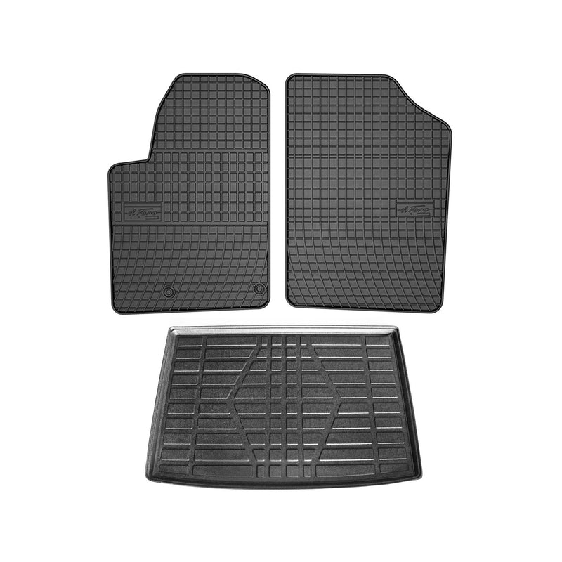 Kit Tapis de sol et coffre pour Peugeot Partner 1996-2008 TPE Noir