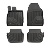 Tapis de Sol de Voiture pour Ford Fiesta mk6 2008-2017 TPE Imperméable Noir 4Pcs