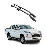 Barres de toit longitudinales pour Mitsubishi L200 2019-2026 L2 Aluminium Noir