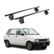 Barres de toit transversales acier pour Suzuki Alto CA-CL-HA 1986-2002 Noir 2Pcs