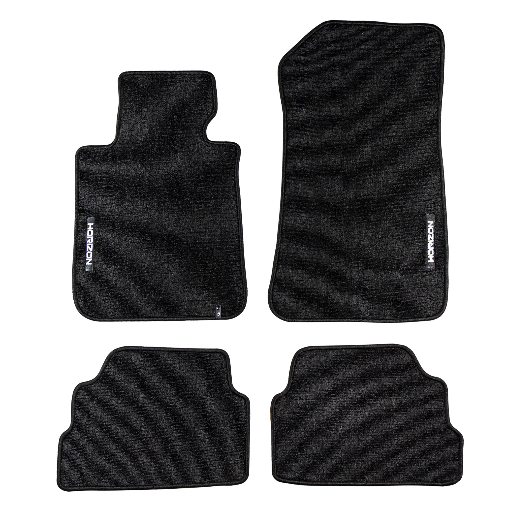 Tapis de Sol de Voiture pour BMW Série 1 E81 2004-2011 Velours Durable Noir 4Pcs