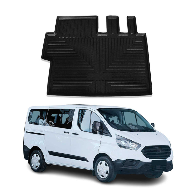 Tapis de Coffre pour Ford Tourneo Custom 2013-2022 en TPE Noir
