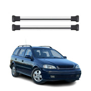 Barres de toit transversales pour Opel Astra G SW 1998-2004 Aluminium Gris