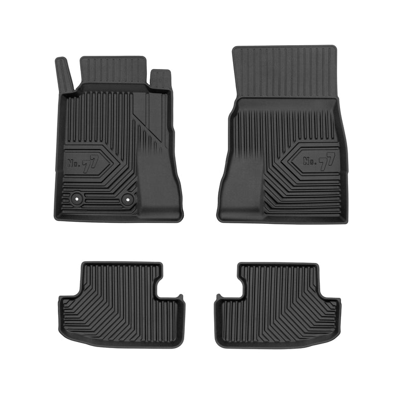 Tapis de Sol de Voiture pour Ford Mustang VII 2023-2025 TPE Imperméable 4Pcs