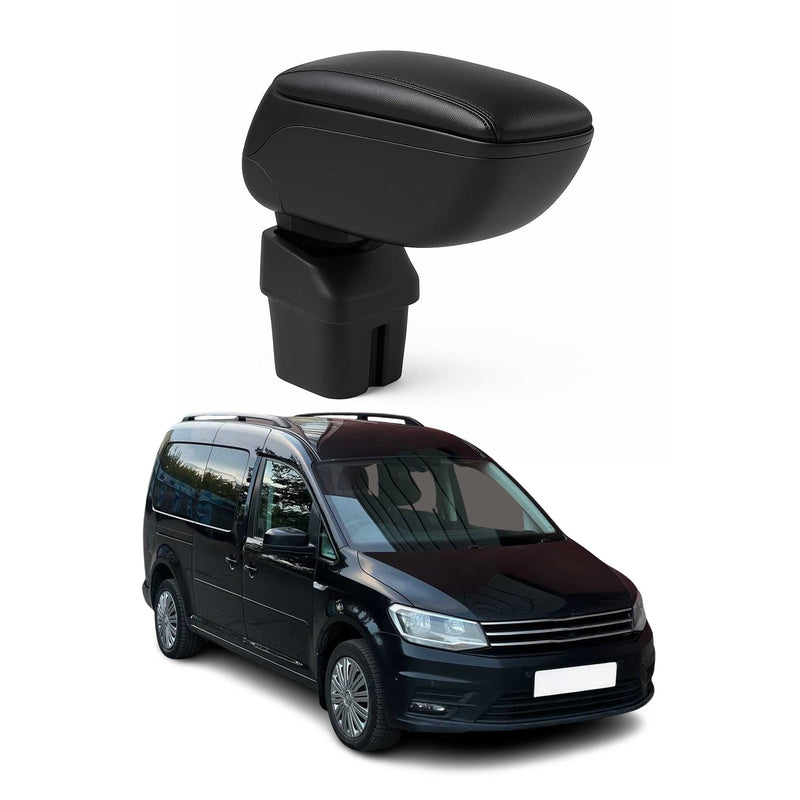 Center accoudoir pour VW Caddy 2003-2020 Touran 2003-2015 Noir Coulissant