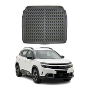 Tapis de coffre pour Citroen C5 Aircross 2017-2025 Noir 3D en Caoutchouc TPE