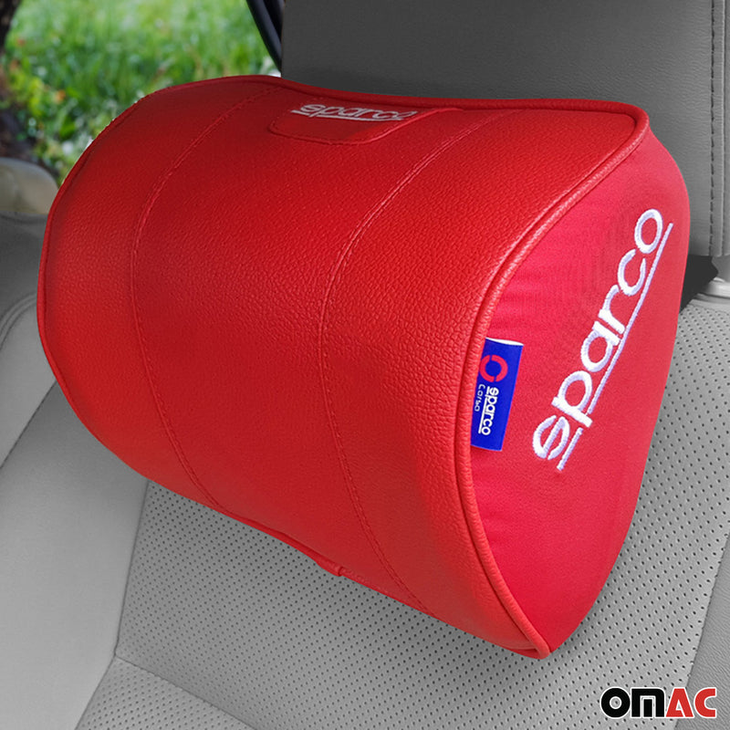 SPARCO coussin de cou de voiture appuie-tête en mousse à mémoire de forme rouge