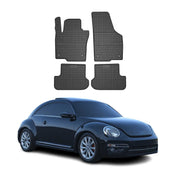 Tapis de Sol pour VW Beetle 2011-2019 Caoutchouc Noir