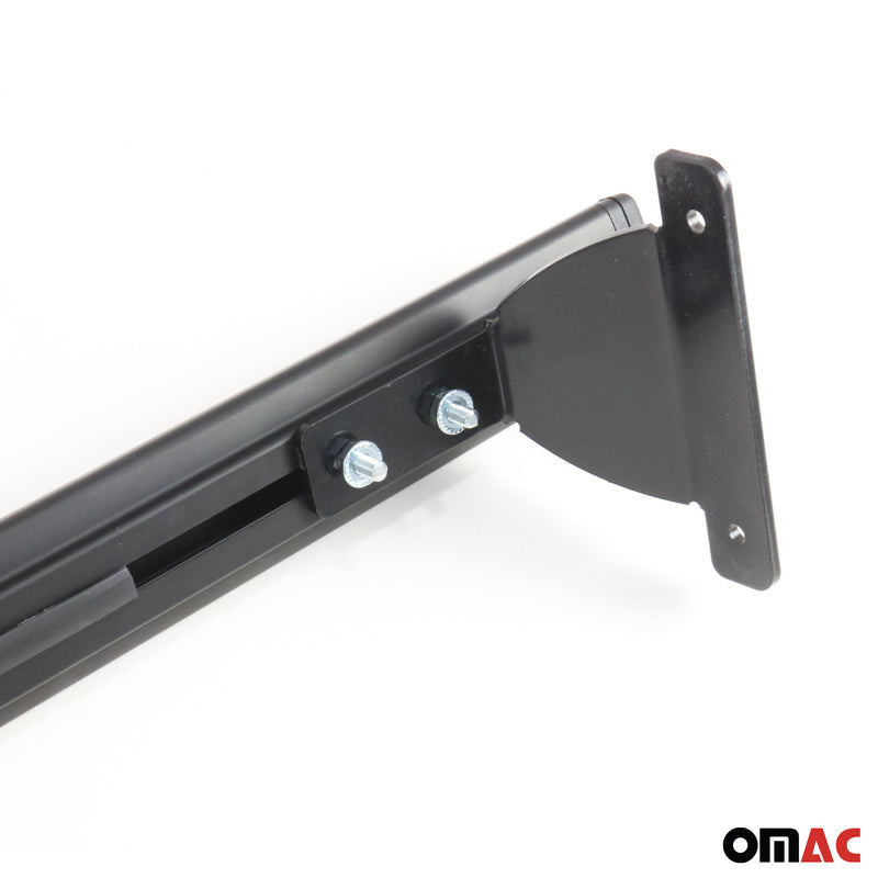 Barres de toit transversales pour Jeep Compass 2018-2025 Aluminium Noir