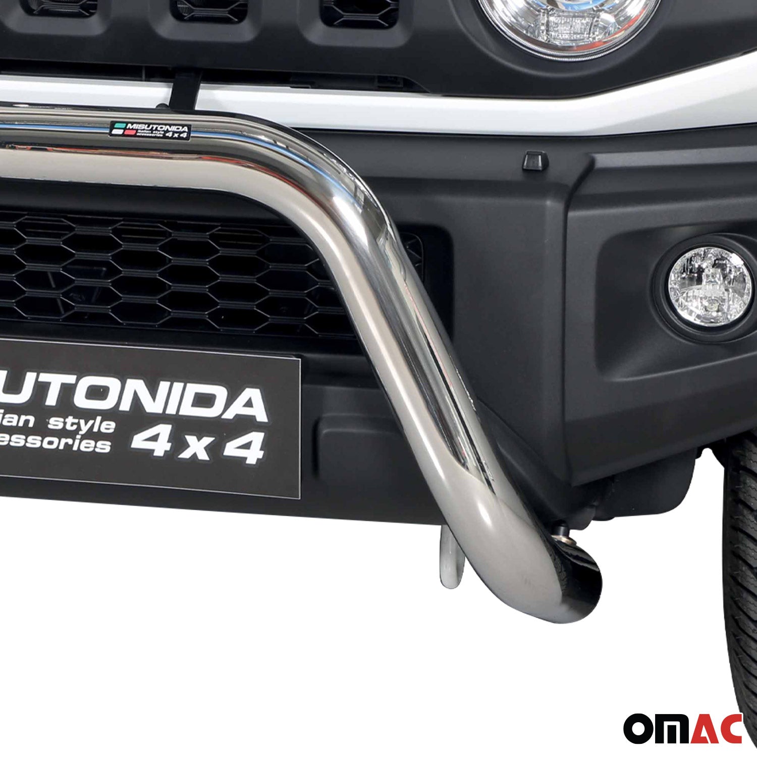 Pare-buffle Avant pour Suzuki Jimny 2018-2026 76 mm en Acier Gris