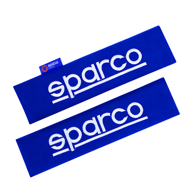 SPARCO coussin de ceinture coussinet de ceinture de sécurité 2 pièces en bleu