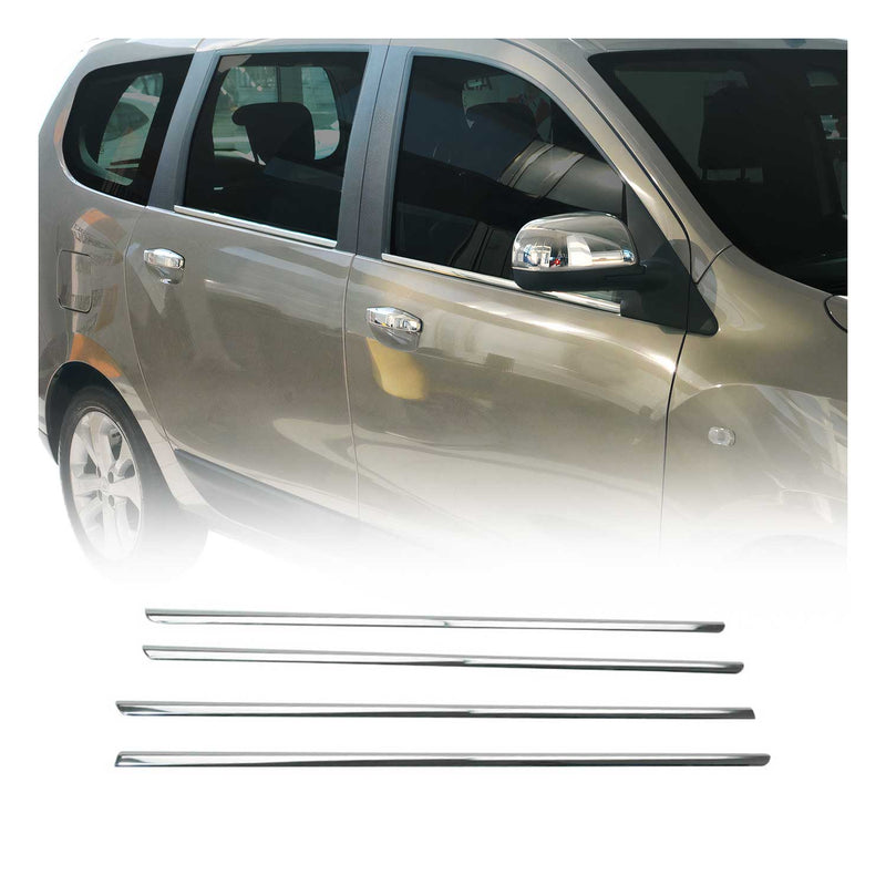 Garniture de Fenêtre pour Dacia Lodgy 2012-2024 Acier Inox 4Pcs