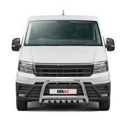 Pare-Buffle Avant Pour VW Crafter 2017-2026 en Acier Argent