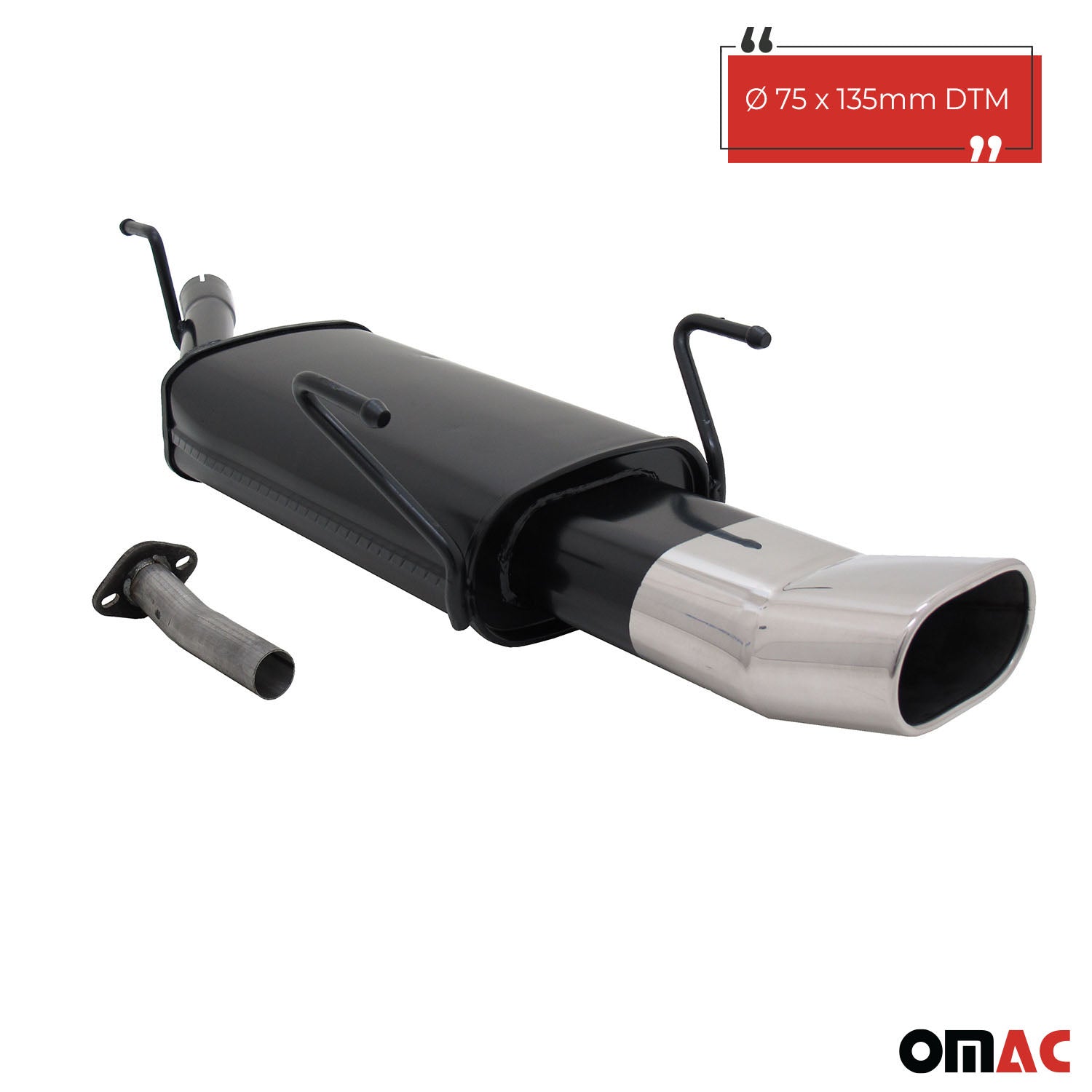 Échappement arrière sport Novus pour Opel Astra G Caravan 135x75mm DTM avec ABE