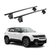 Barres de toit transversales acier pour Jeep Avenger 2023-2026 TÜV 75 kg Noir 2x