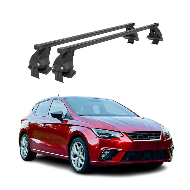 Barres Transversales Menabo pour Seat Ibiza V 2017-2024 Noir