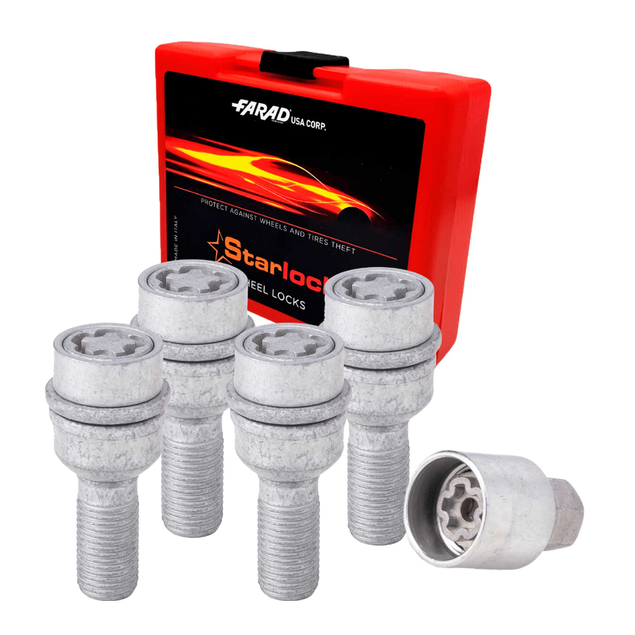 Vis de roue antivol pour Audi Q6 e-tron Q7 Q8 E-Tron dès 2024 Gris 4x M14X1.5