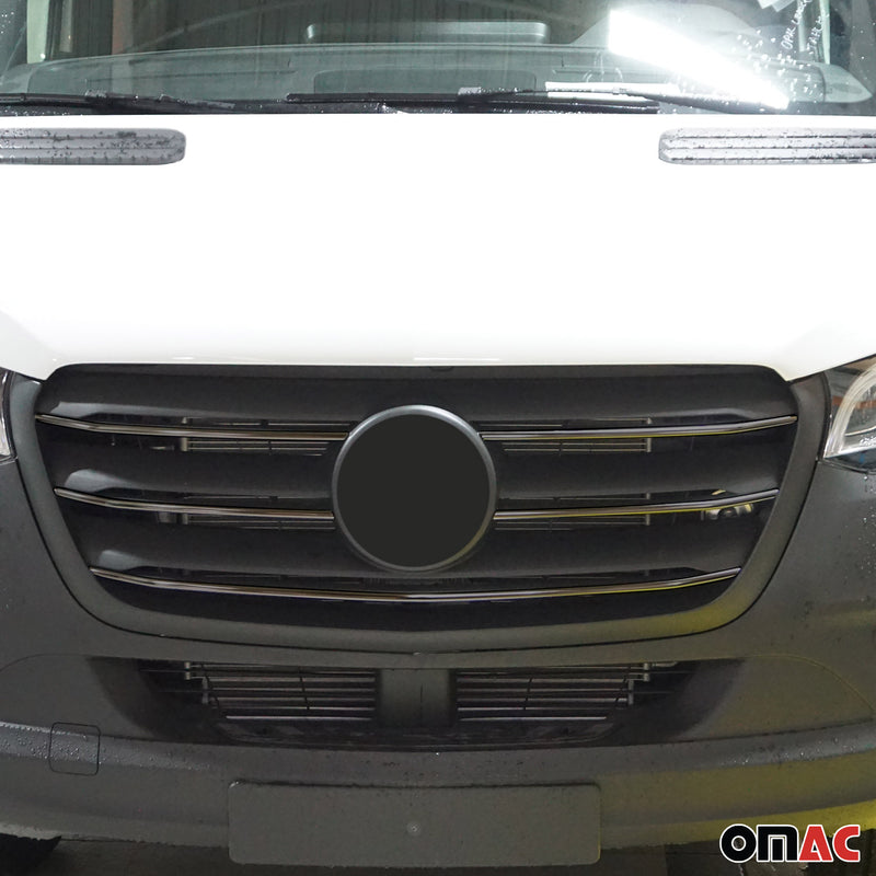 Moulure de Grille de Calandre pour Mercedes Sprinter 2018-2025 Chromé 5Pcs