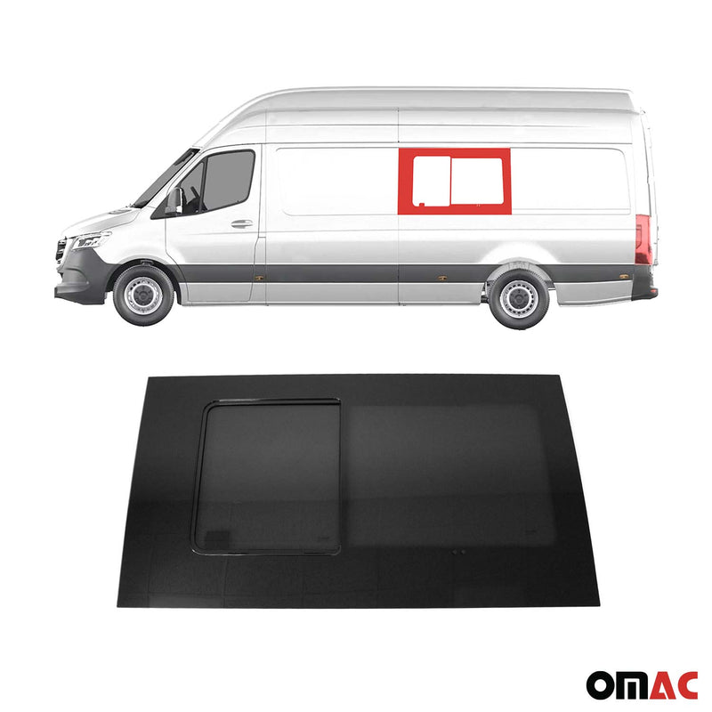 Vitre de Porte pour VW Crafter 2006-2017 L3 L4 Gauche milieu non coulissante