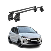 Barres de toit transversales pour Hyundai i10 III 2023-26 Facelift Acier Noir 2x