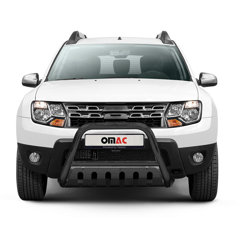 Pare-Buffle Avant Pour Dacia Duster 2010-2018 Acier Inoxy Noir