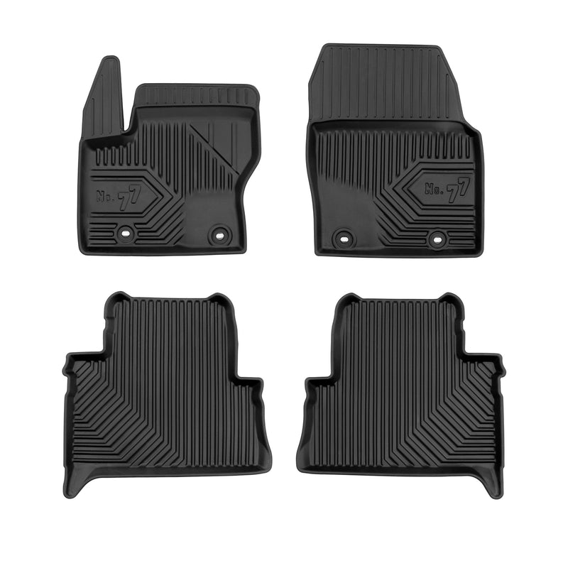 Tapis de Sol de Voiture pour Ford C-Max II 2010-2019 TPE Antidérapant Noir 4Pcs
