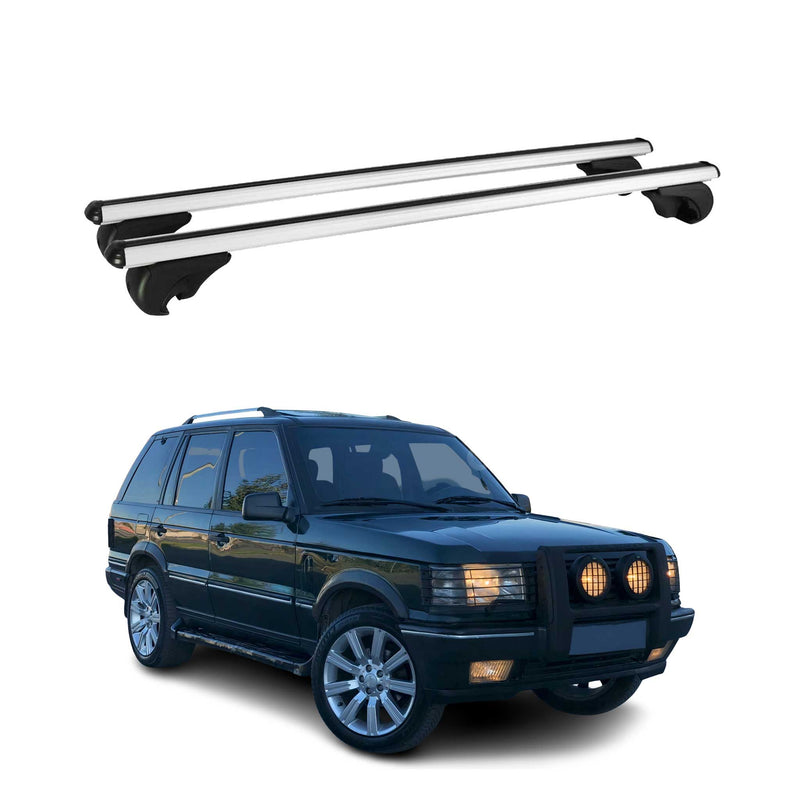 Barres de toit transversales pour Land Rover Range Rover II LP 94-02 en Alu gris