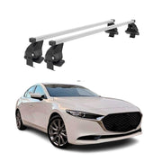 Barres de toit transversales pour Mazda 3 SD 2019-2026 4-trg Acier Gris