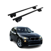 Barres de toit transversales pour BMW X1 E84 2009-2015 Fer Noir 2Pcs