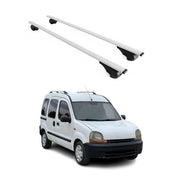 Barres de toit Transversales pour Renault Kangoo I 1997-2008 Fer Argent