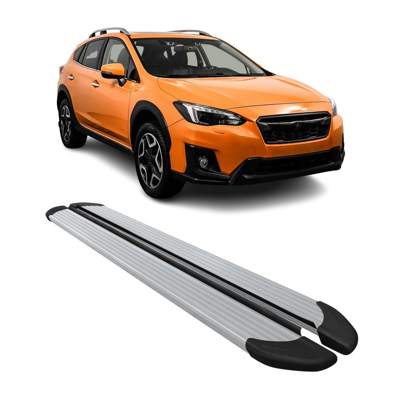 Marchepieds Latéraux pédale pour Subaru XV 2012-2018 Aluminium Argent 2Pcs