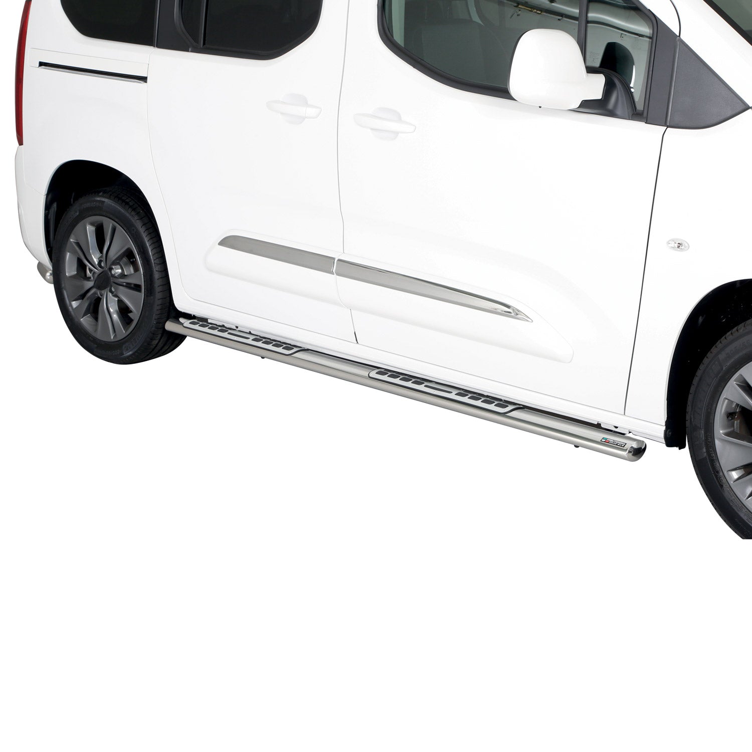 Marchepieds Latéraux pour Toyota Proace City Verso 2019-2026 L1 Acier Argent
