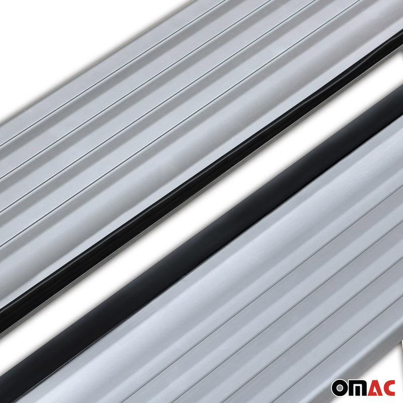 2024-2025 Opel Grandland II Marchepieds Latéraux pédale Aluminium Argent 2Pcs