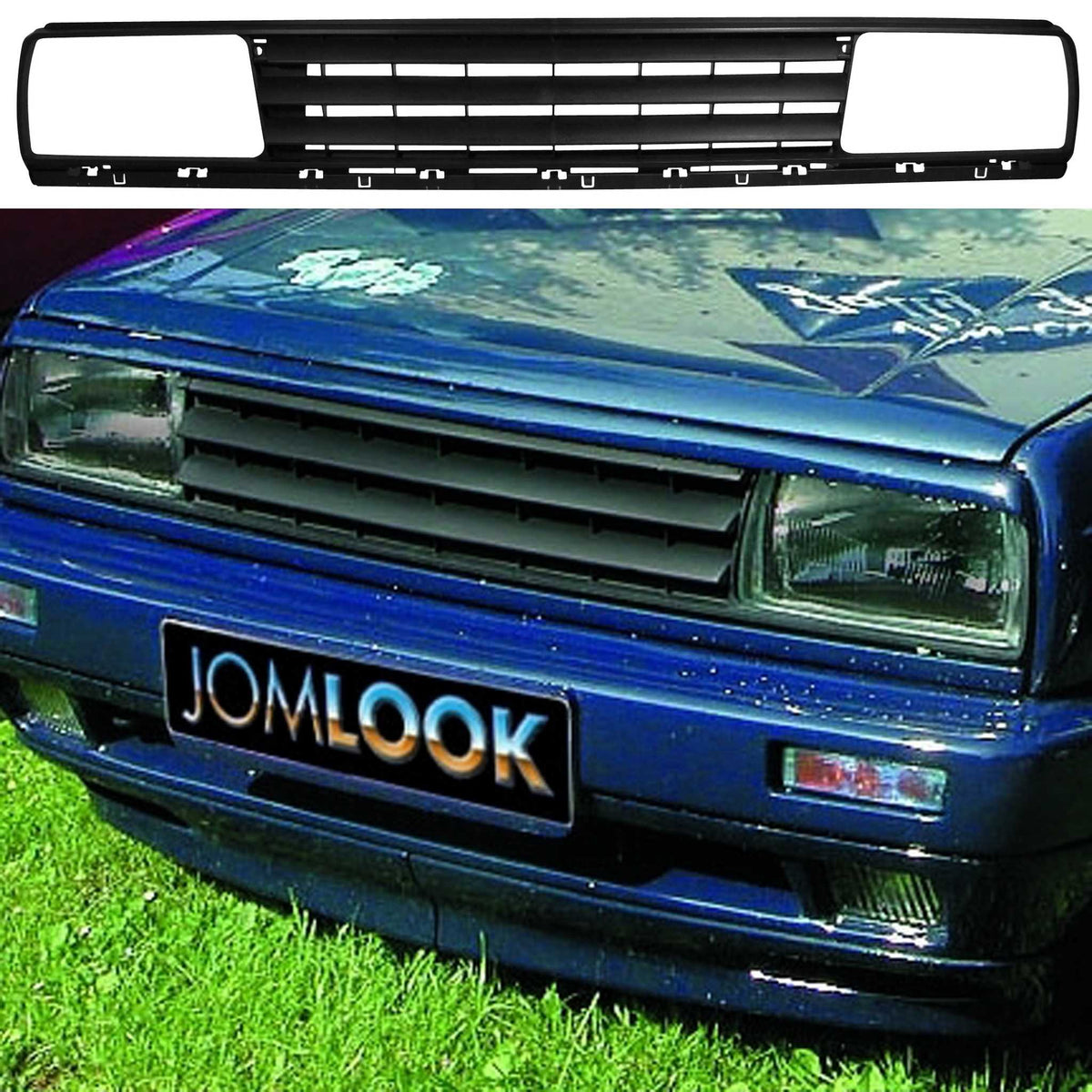JOM Calandre pour VW Jetta 2 Noir ohne Emblem ABS