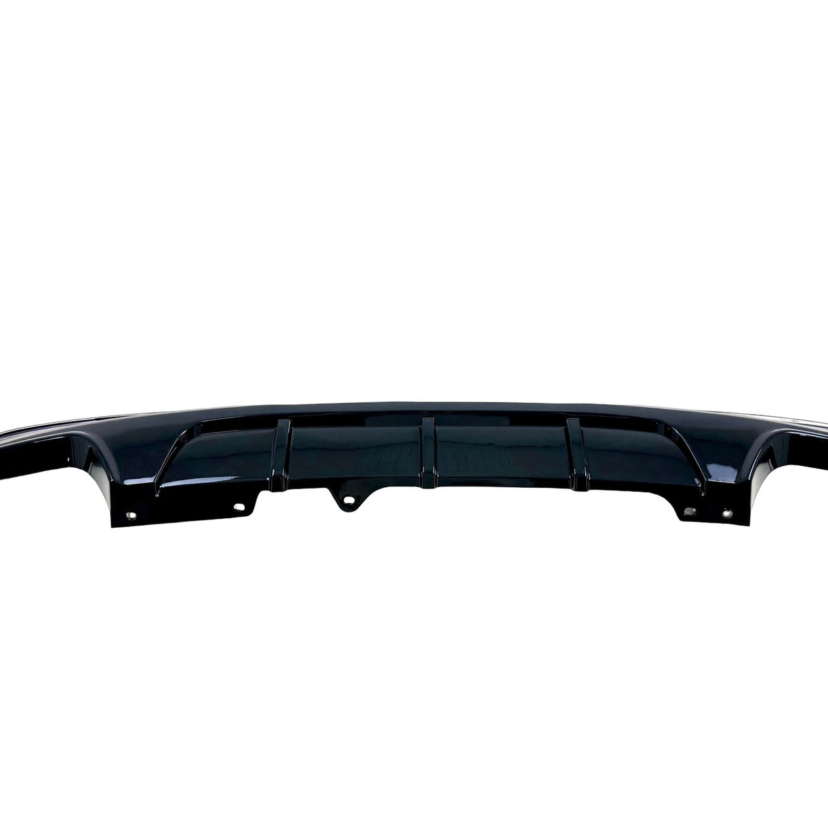 JOM Insert de Pare-choc Arrière pour BMW Série 5 F10 Berline/F11 Touring 2010-2017 Noir Brillant Doppelrohr (li/re) M-Sport