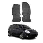 Tapis de Sol pour Ford Fiesta 2002-2008 Caoutchouc Noir