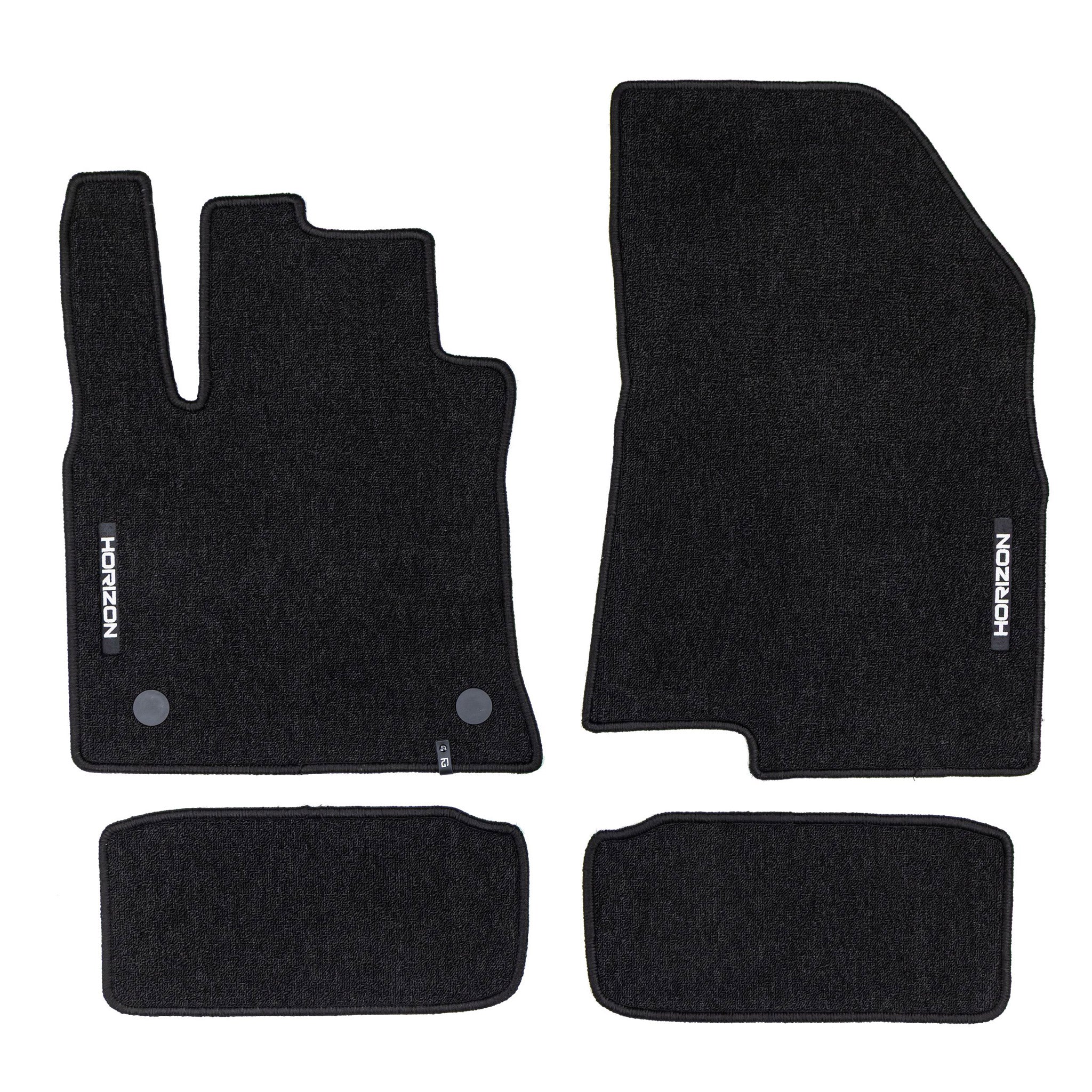 Tapis de Sol de Voiture pour Dacia Sandero III 2020-2025 Velours Noir 4Pcs