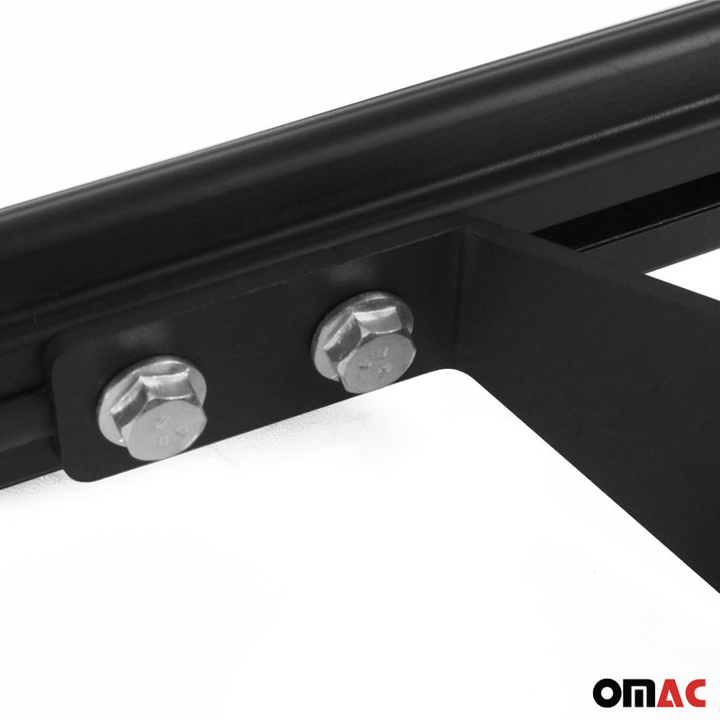 Barres de toit longitudinales pour VW Amarok mk2 2022-2025 Alu Noir 2x